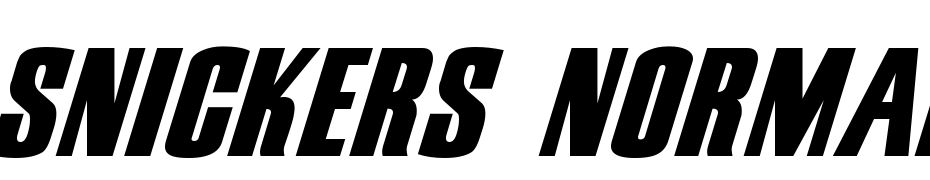 Snickers Normal Font Download Free